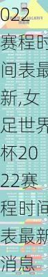 女足世界杯2022赛程时间表最新,女足世界杯2022赛程时间表最新消息