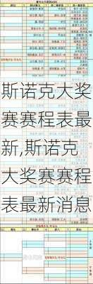 斯诺克大奖赛赛程表最新,斯诺克大奖赛赛程表最新消息