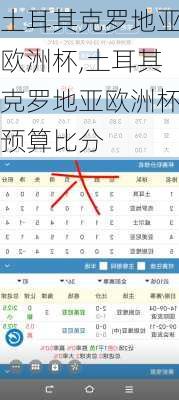 土耳其克罗地亚欧洲杯,土耳其克罗地亚欧洲杯预算比分