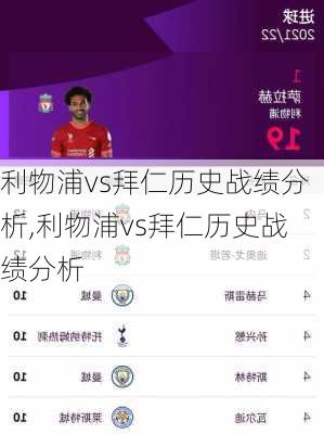 利物浦vs拜仁历史战绩分析,利物浦vs拜仁历史战绩分析