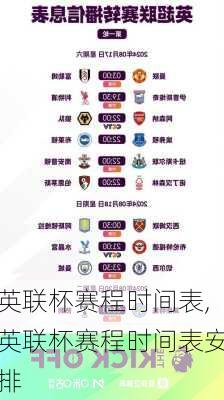 英联杯赛程时间表,英联杯赛程时间表安排