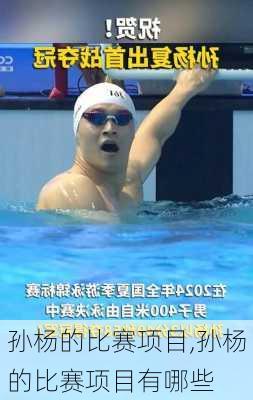 孙杨的比赛项目,孙杨的比赛项目有哪些