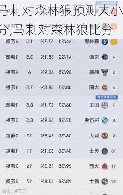 马刺对森林狼预测大小分,马刺对森林狼比分