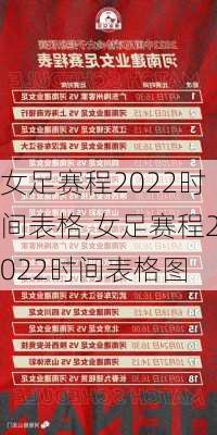 女足赛程2022时间表格,女足赛程2022时间表格图
