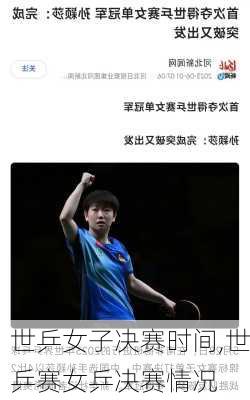 世乒女子决赛时间,世乒赛女乒决赛情况