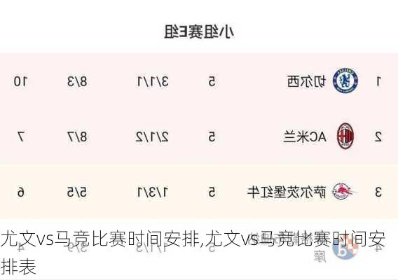 尤文vs马竞比赛时间安排,尤文vs马竞比赛时间安排表