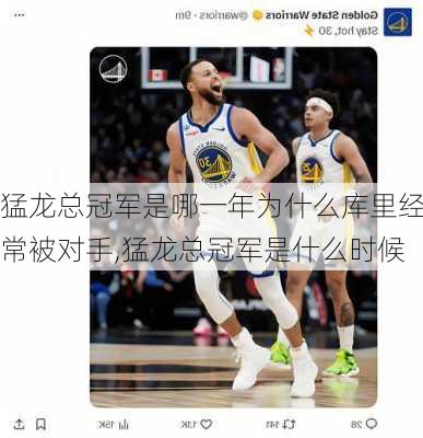 猛龙总冠军是哪一年为什么库里经常被对手,猛龙总冠军是什么时候