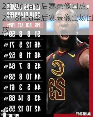 2018nba季后赛录像回放,2018nba季后赛录像全场回放