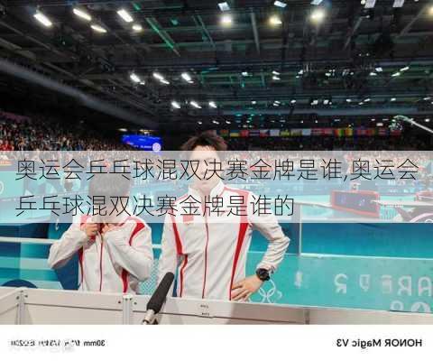 奥运会乒乓球混双决赛金牌是谁,奥运会乒乓球混双决赛金牌是谁的