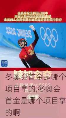 冬奥会首金是哪个项目拿的,冬奥会首金是哪个项目拿的啊