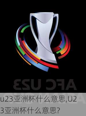 u23亚洲杯什么意思,U23亚洲杯什么意思?