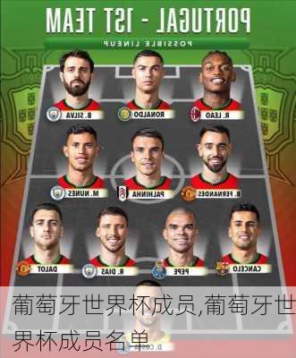 葡萄牙世界杯成员,葡萄牙世界杯成员名单