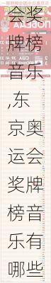 东京奥运会奖牌榜音乐,东京奥运会奖牌榜音乐有哪些