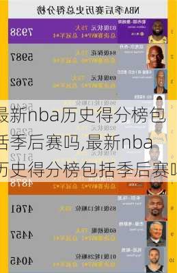 最新nba历史得分榜包括季后赛吗,最新nba历史得分榜包括季后赛吗