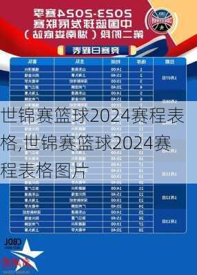 世锦赛篮球2024赛程表格,世锦赛篮球2024赛程表格图片