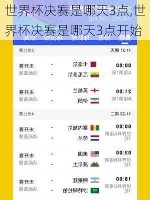 世界杯决赛是哪天3点,世界杯决赛是哪天3点开始