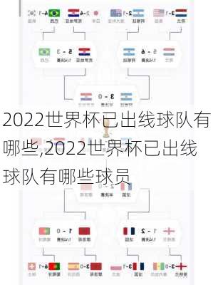 2022世界杯已出线球队有哪些,2022世界杯已出线球队有哪些球员
