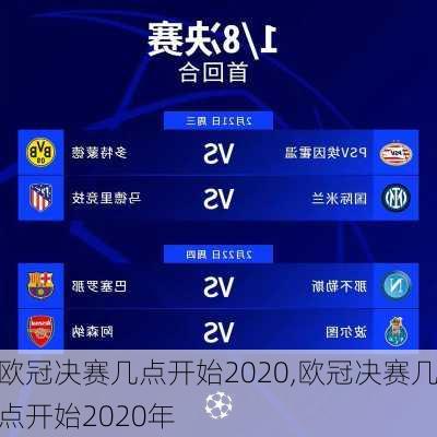 欧冠决赛几点开始2020,欧冠决赛几点开始2020年