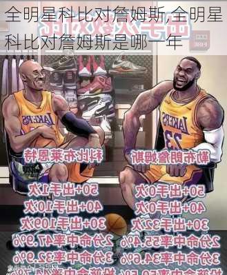 全明星科比对詹姆斯,全明星科比对詹姆斯是哪一年