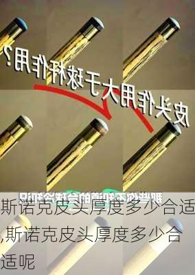 斯诺克皮头厚度多少合适,斯诺克皮头厚度多少合适呢