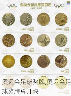 奥运会足球奖牌,奥运会足球奖牌算几块