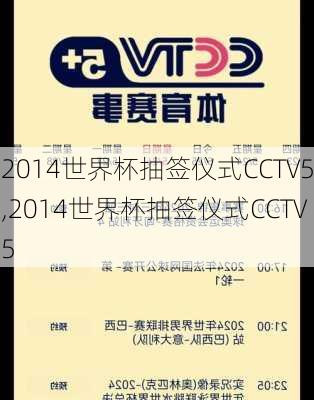2014世界杯抽签仪式CCTV5,2014世界杯抽签仪式CCTV5