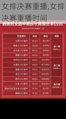 女排决赛重播,女排决赛重播时间