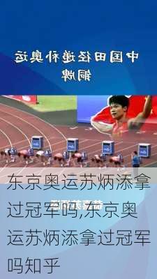 东京奥运苏炳添拿过冠军吗,东京奥运苏炳添拿过冠军吗知乎