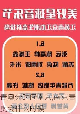 青奥会时间南京,南京青奥会什么时候