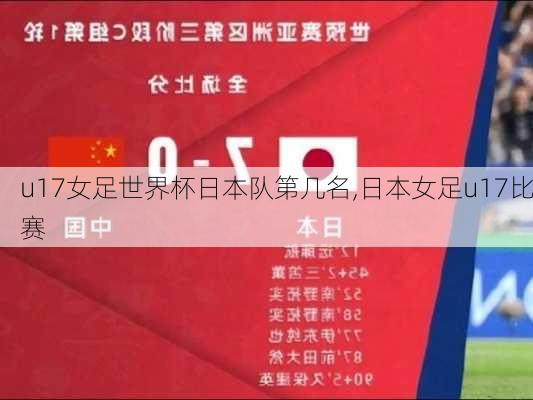 u17女足世界杯日本队第几名,日本女足u17比赛