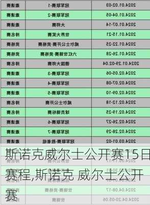 斯诺克威尔士公开赛15日赛程,斯诺克 威尔士公开赛