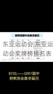 东亚运动会,东亚运动会奖牌榜排名表