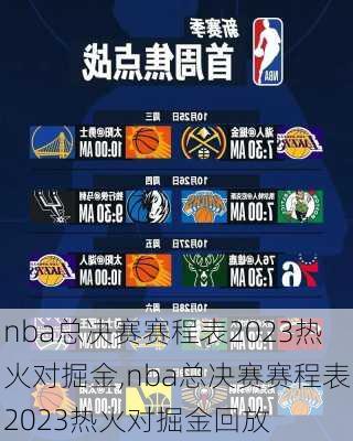 nba总决赛赛程表2023热火对掘金,nba总决赛赛程表2023热火对掘金回放