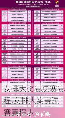 女排大奖赛决赛赛程,女排大奖赛决赛赛程表