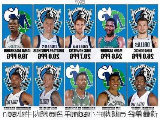 nba小牛队球员名单,nba小牛队球员名单最新