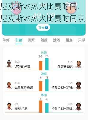 尼克斯vs热火比赛时间,尼克斯vs热火比赛时间表