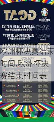 欧洲杯决赛结束时间,欧洲杯决赛结束时间表