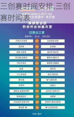 三创赛时间安排,三创赛时间表