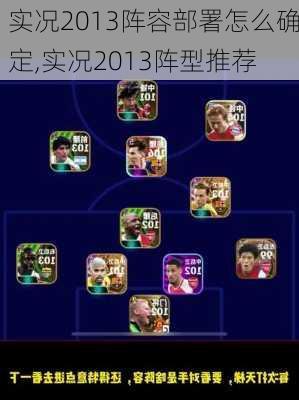 实况2013阵容部署怎么确定,实况2013阵型推荐