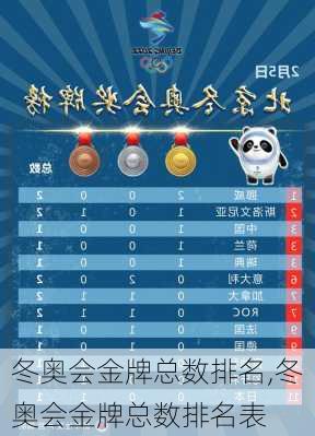 冬奥会金牌总数排名,冬奥会金牌总数排名表