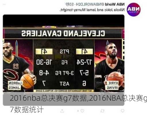 2016nba总决赛g7数据,2016NBA总决赛g7数据统计