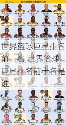 世界篮球巨星排名前十名,世界篮球巨星排名前十名是谁