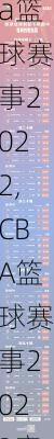 cba篮球赛事2022,CBA篮球赛事2022赛程
