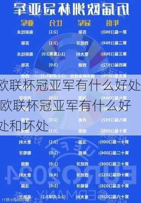 欧联杯冠亚军有什么好处,欧联杯冠亚军有什么好处和坏处
