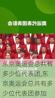 东京奥运会总共有多少位代表团,东京奥运会总共有多少位代表团参加