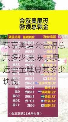 东京奥运会金牌总共多少块,东京奥运会金牌总共多少块钱