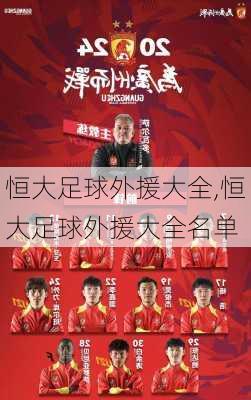 恒大足球外援大全,恒大足球外援大全名单