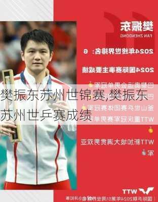樊振东苏州世锦赛,樊振东苏州世乒赛成绩