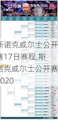 斯诺克威尔士公开赛17日赛程,斯诺克威尔士公开赛2020