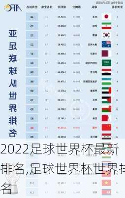 2022足球世界杯最新排名,足球世界杯世界排名